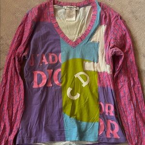 Dior Multicolor Long Sleeve Tee